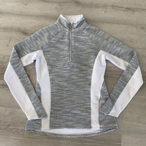 Athleta Snowscape 1/4 Zip Quilted Pull Over | Size M